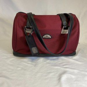 Samsonite Carry On Travel Bag 15"×9"×9" Red Burgandy